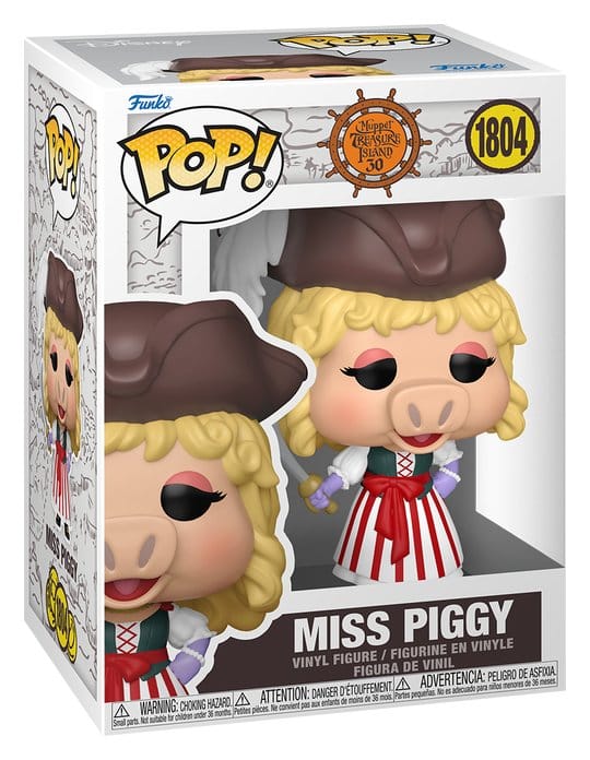 Collectibles - Muppet Treasure Island POP! Movies Vinyl Figure Miss Piggy 9 cm
