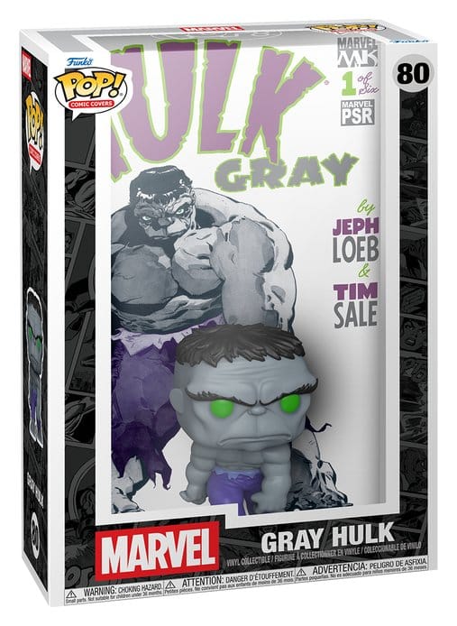 PRECOMENZI - Marvel POP! Comic Covers Vinyl Figure Gray Hulk 9 cm