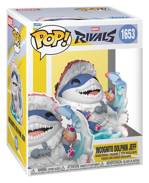 PRECOMENZI - Marvel Rivals POP! Games Vinyl Figure Jeff (Incognito Dolphin) 9 cm
