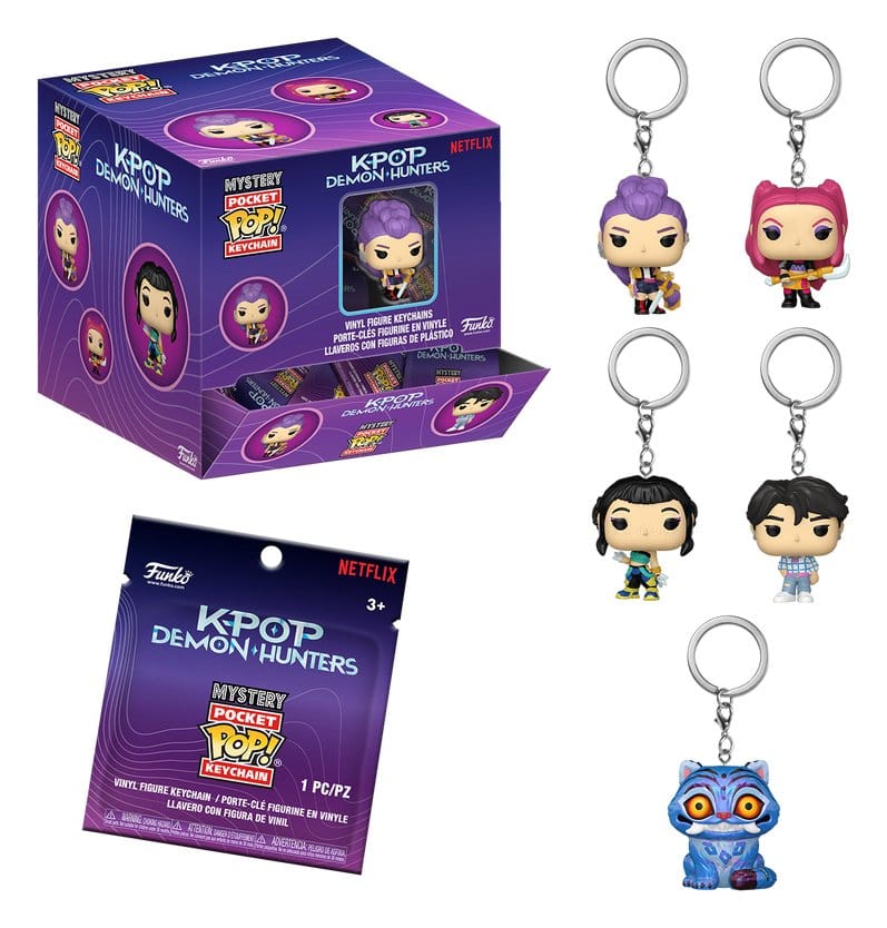 PRECOMENZI - KPOP Demon Hunters POP! Keychain Blind Box PDQ Display (12)
