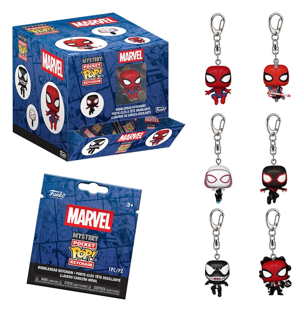 Spider-Man Pocket POP! Keychain Blind Box Assortment (12)