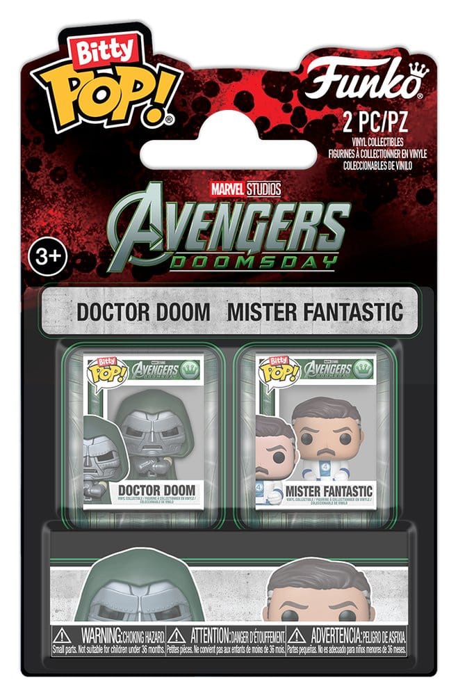Marvel Bitty POP! Mini Figures 2-Pack Doctor Doom & Mister Fantastic 2 cm [1]