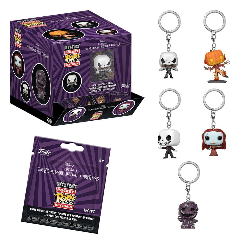Nightmare before Christmas POP! Vinyl Keychains 4 cm Display (12)