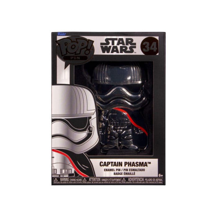 Køb Star Wars POP! Enamel Pin Captain Phasma 10 cm hos Superhelten