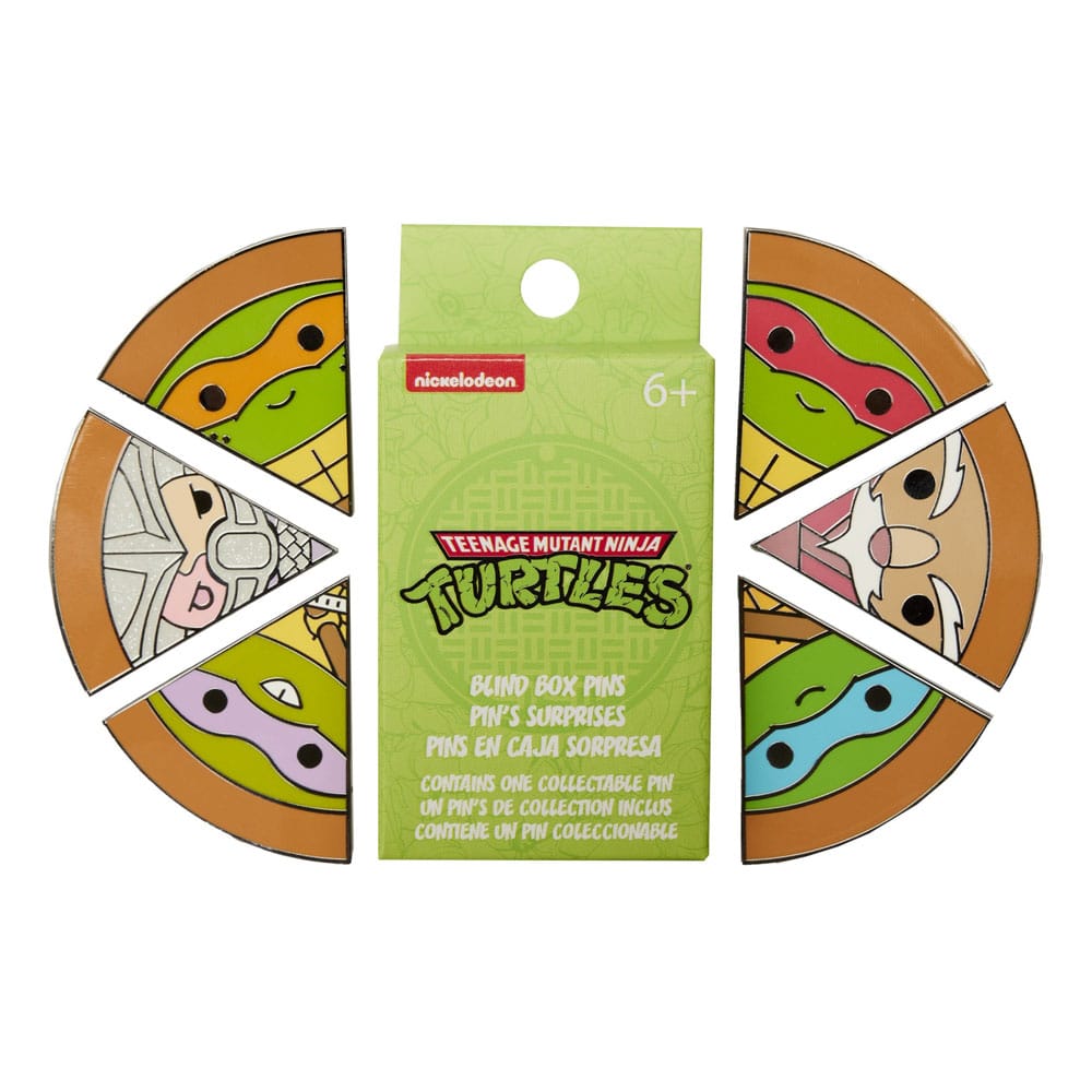 Teenage Mutant Ninja Turtles Loungefly Enamel Pins Blind Box Assortment Pizza Slices (12)