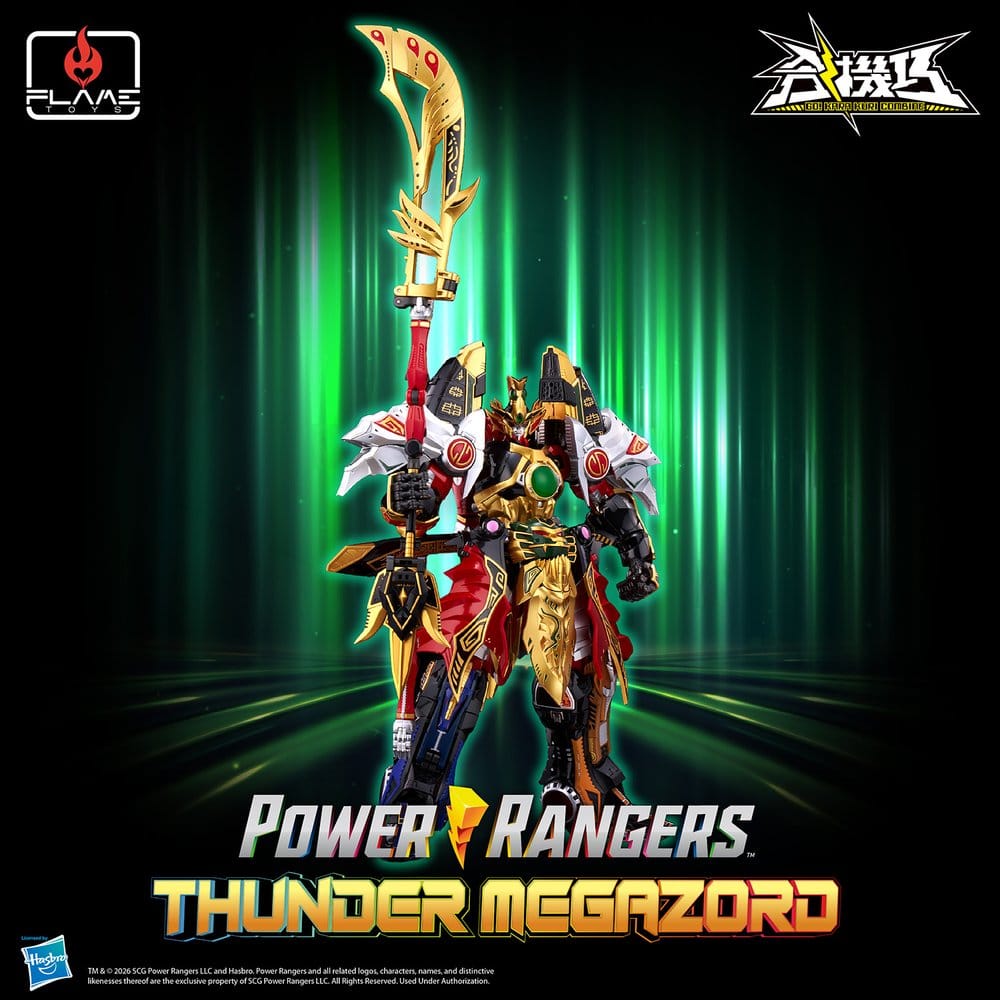 Power Rangers Go! Kuro Kara Combine Action Figure Thunder Megazord 28 cm [15]