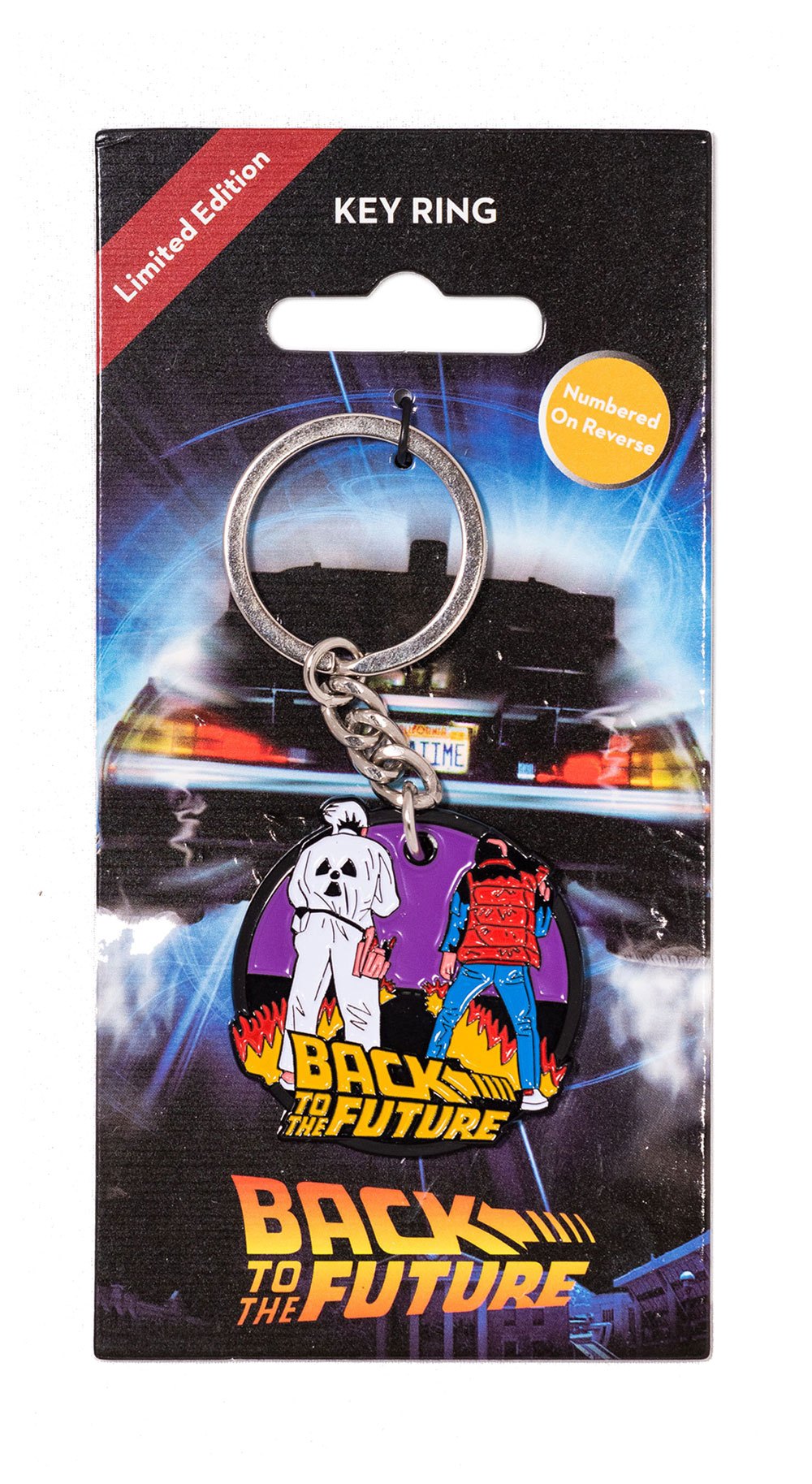Back to the Future Metal Nøglering - Marty & Doc