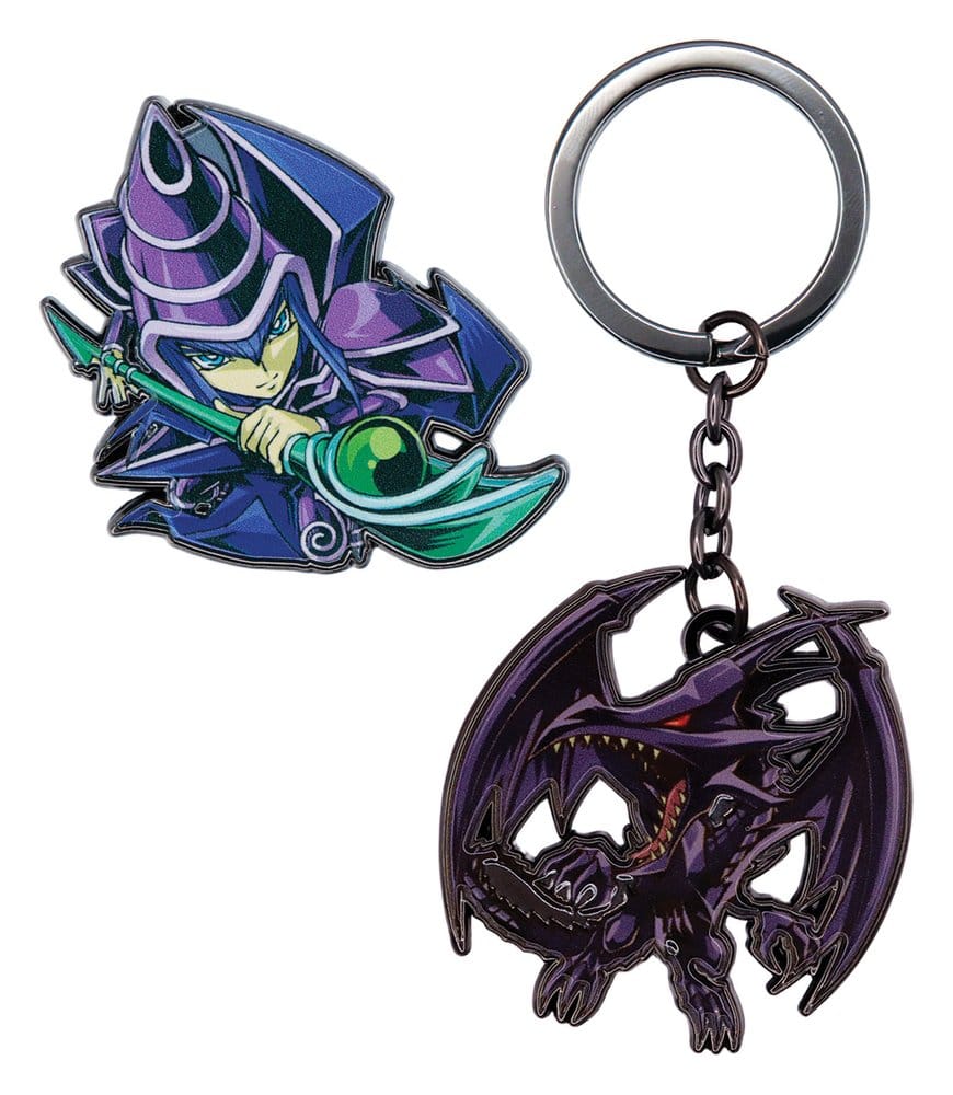 Yu-Gi-Oh! Pin Badge & Keyring Set