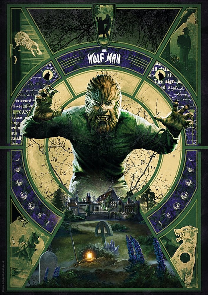 Universal Monsters Art Print The Wolfman Limited Edition 30 x 47 cm