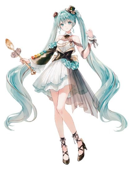 Hatsune Miku x Tirol Choco Collaboration PVC Figure Coffee Nougat Ver. 19 cm