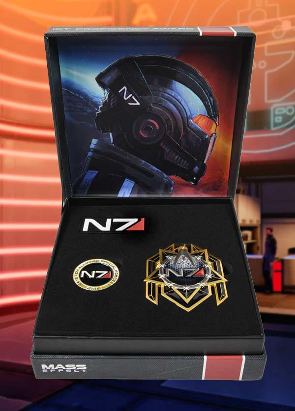 Mass Effect Pin Badge N7 Premium Box