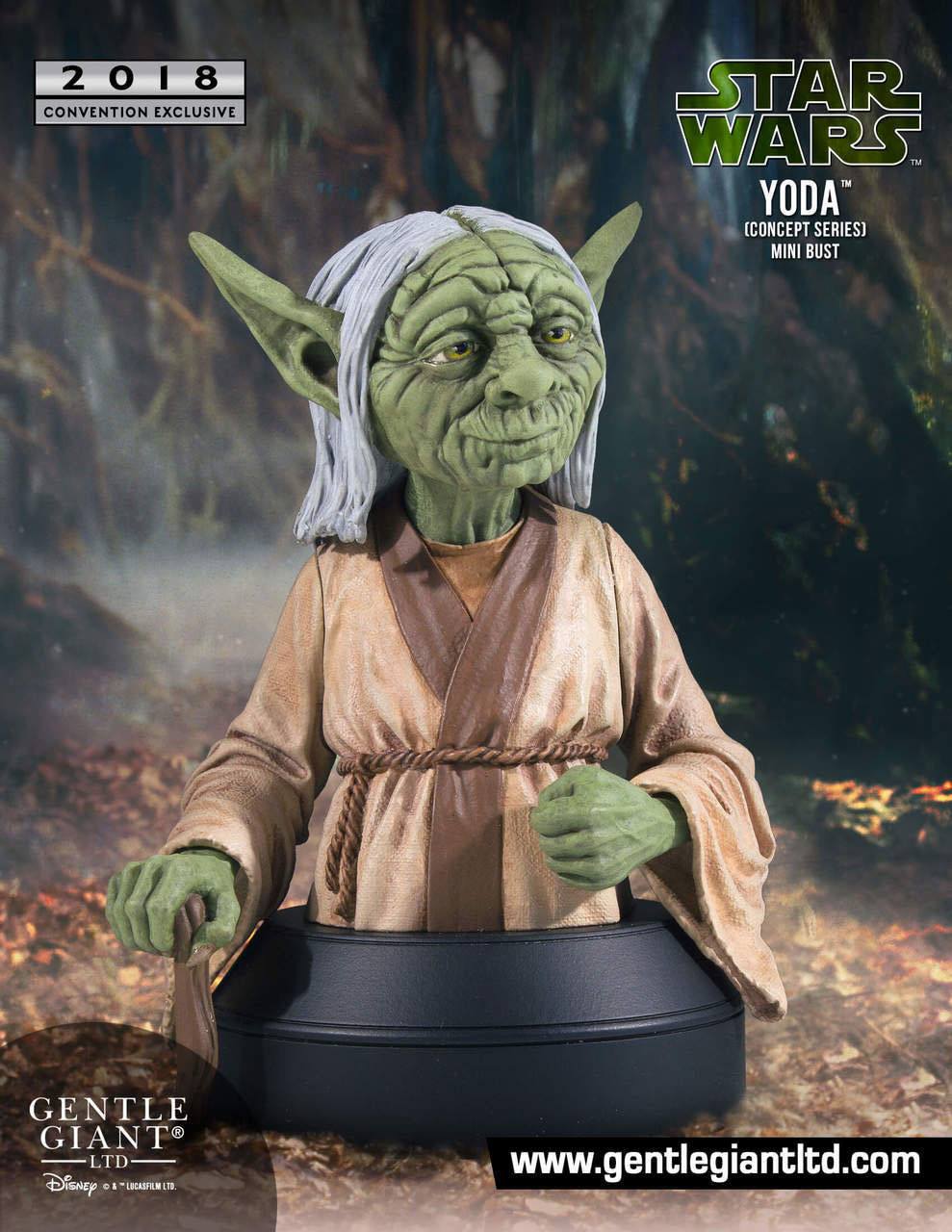 Yoda Concept Series SDCC 2018 Exclusive Star Wars 1/6 Scale Bust by Gentle Giant