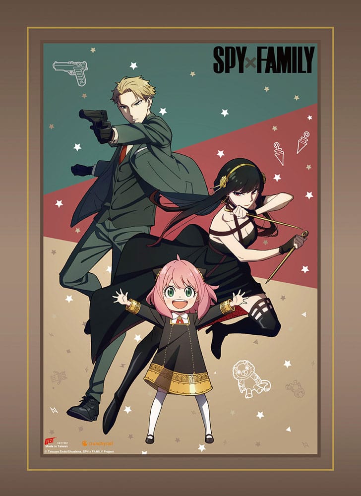 Spy x Family Wall Scroll Forger Family Fight 112 x 84 cm