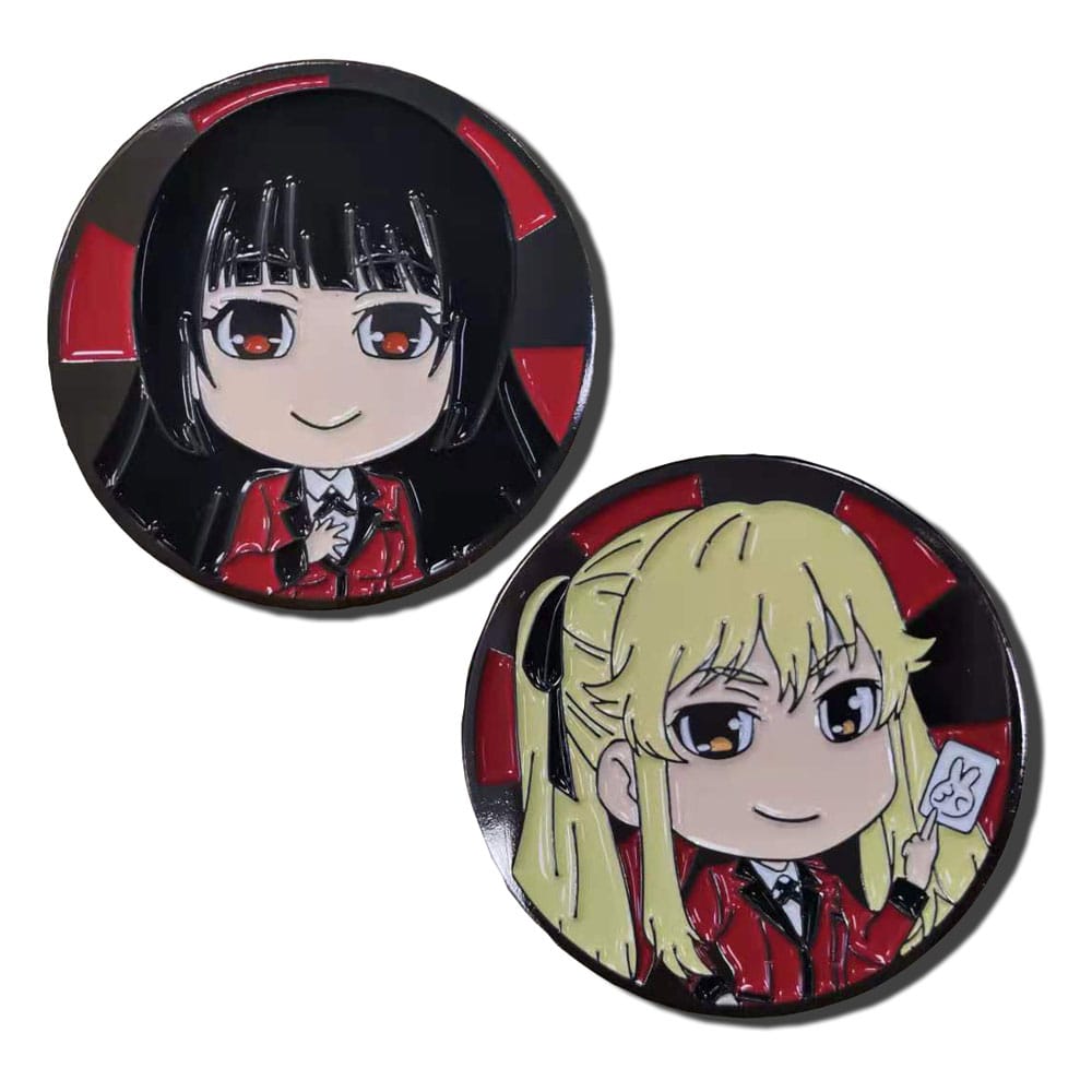 Kakegurui metal Pin Badge Yumeko & Mary