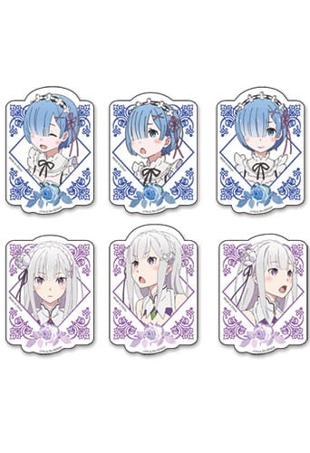 Re:Zero Starting Life in Another World Sticker set Rem & Emilia