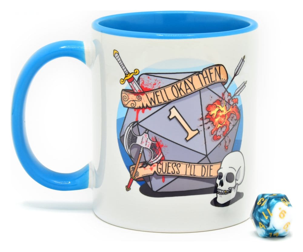 Casa si Cadouri - Glassstaff Gift Set Mug & Dice D20 Guess I'll Die