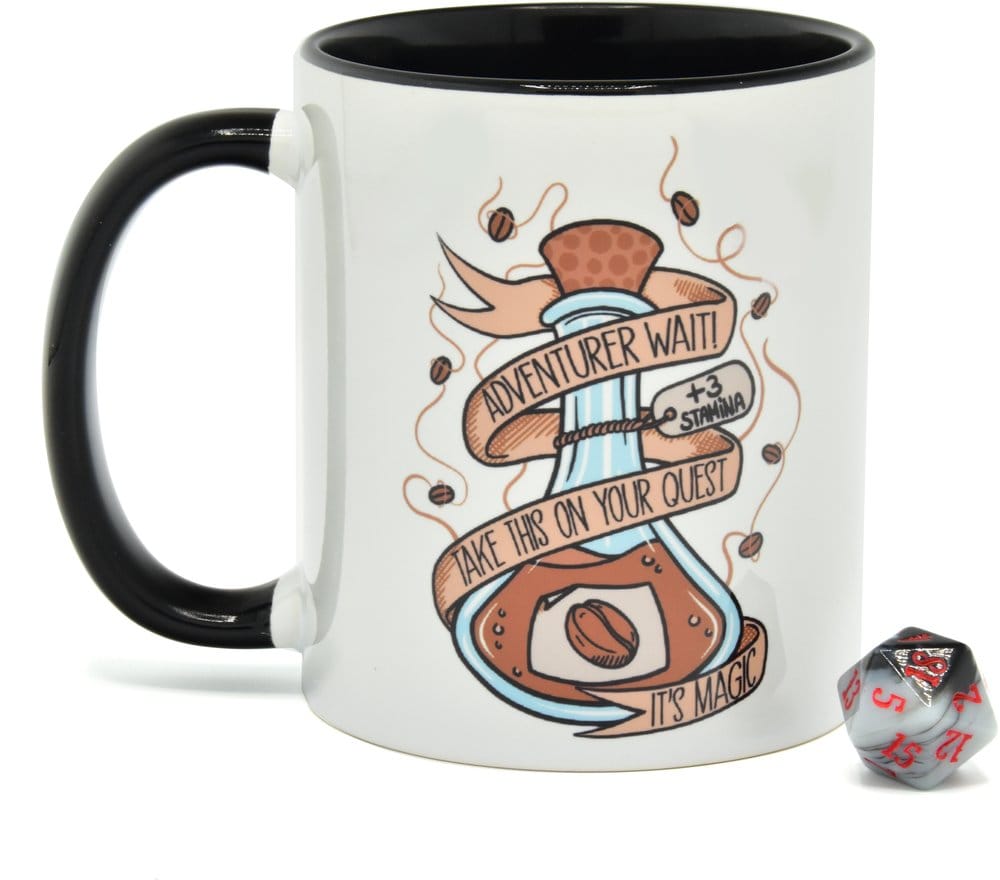 Casa si Cadouri - Glassstaff Gift Set Mug & Dice D20 Coffee Potion