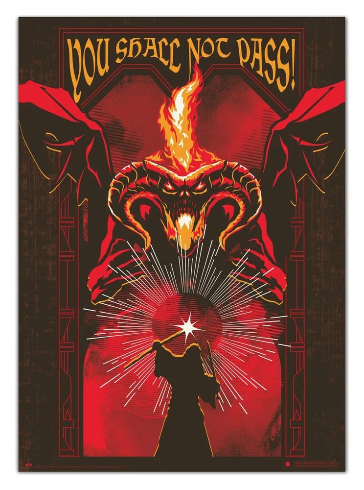 The Lord of the Rings Luminescent Poster Balrog 50 x 70 cm [1]