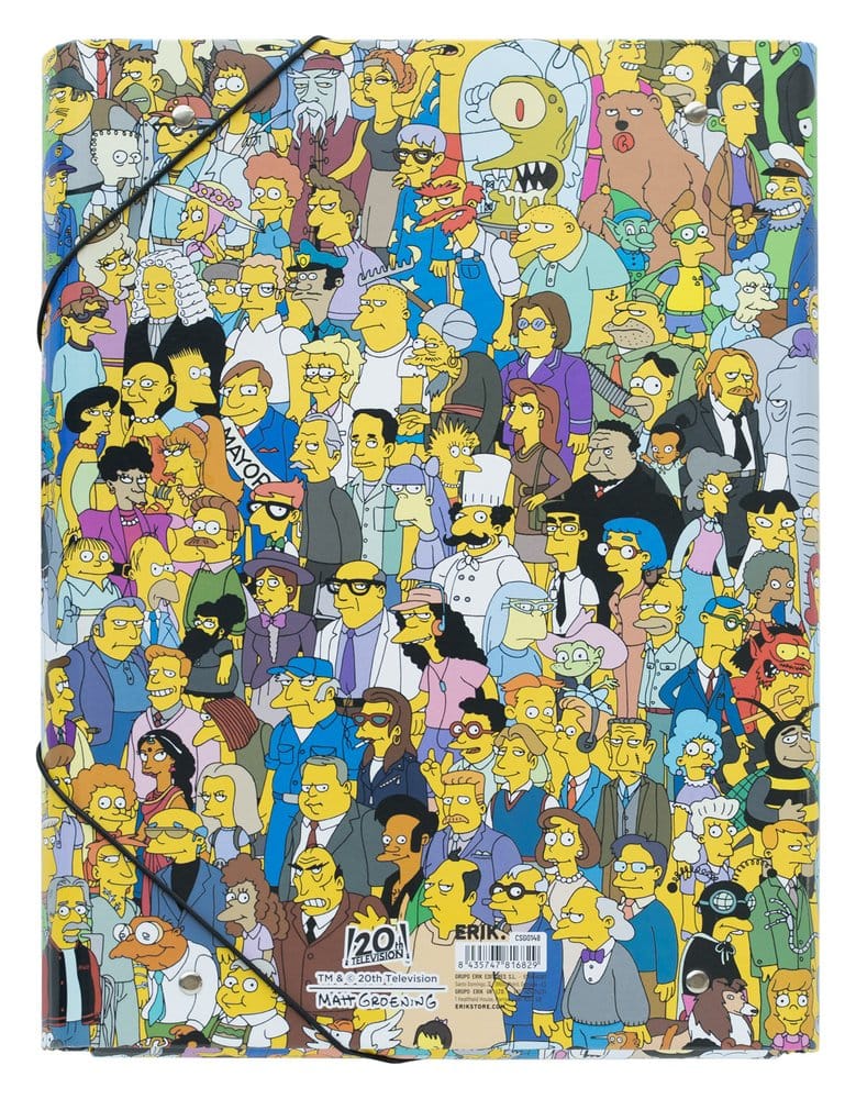 PRECOMENZI - The Simpsons Elasticated Folder 34 x 26 cm