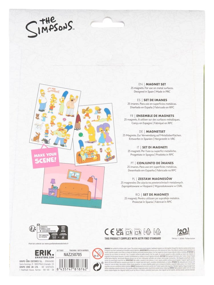PRECOMENZI - The Simpsons Figures Magnet Set Family
