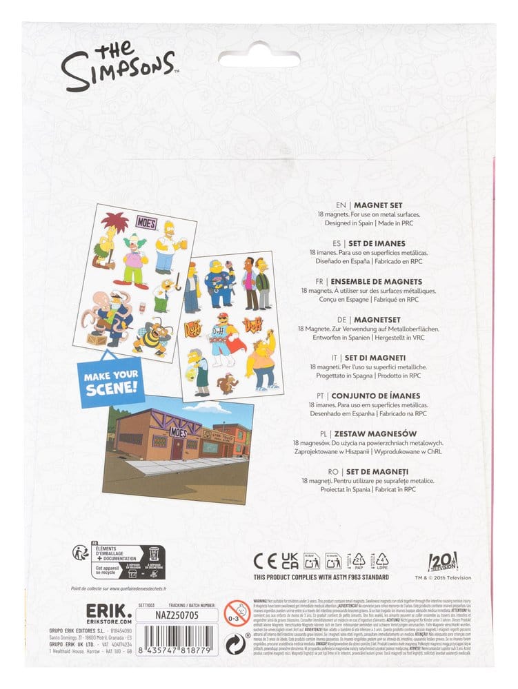 PRECOMENZI - The Simpsons Figures Magnet Set Citizens