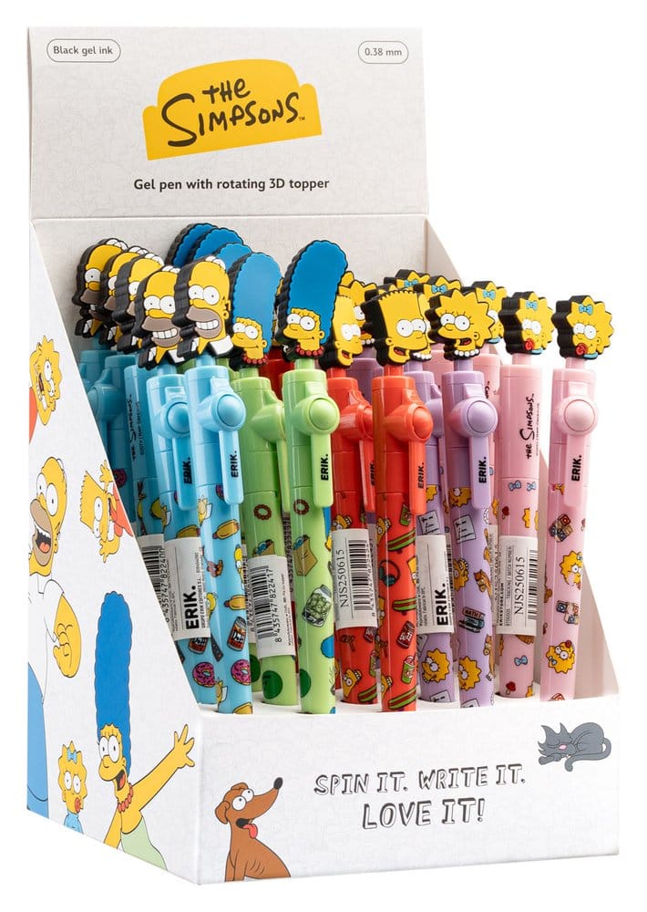 PRECOMENZI - The Simpsons Pen with rotating Topper Display (25)