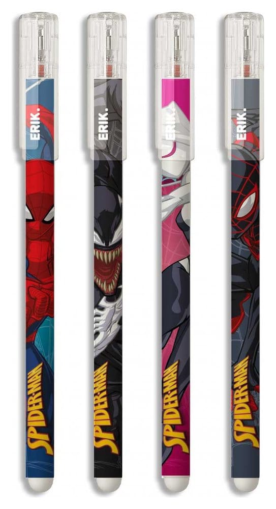 PRECOMENZI - Spider-Man Erasable Pen Set of 4