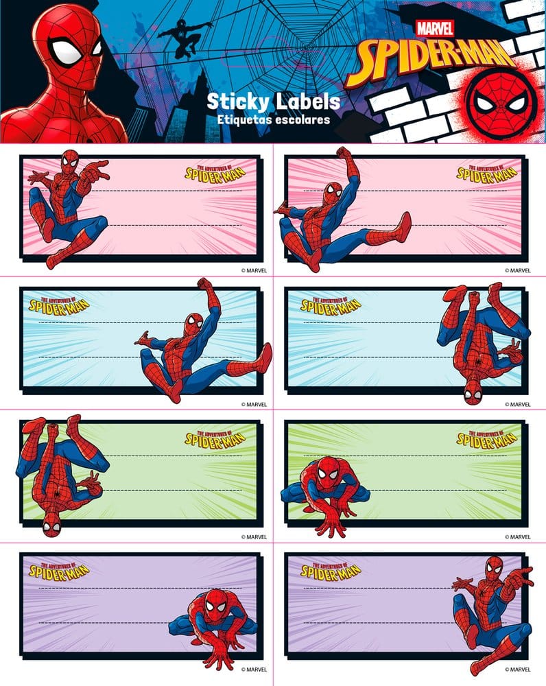 PRECOMENZI - Spider-Man Self-Adhesive Labels