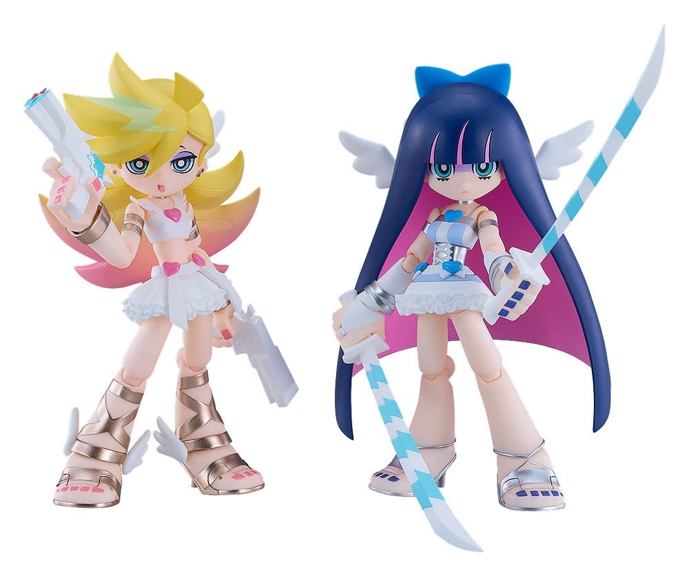 New Panty & Stocking with Garterbelt Figma Action Figures 2-Pack Panty & Stocking: Angel ver. 12 cm [6]