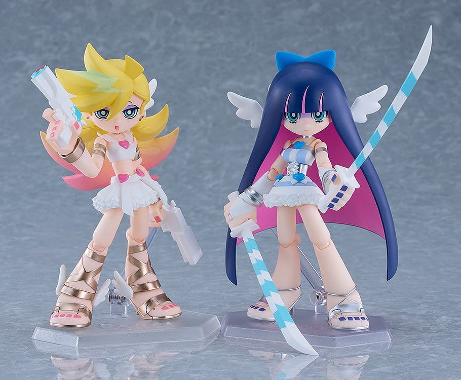 PRECOMENZI - New Panty & Stocking with Garterbelt Figma Action Figures 2-Pack Panty & Stocking: Angel ver. 12 cm