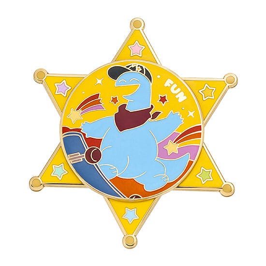 Gal & Dino GoodSmile Moment Pin Skateboard 6 cm