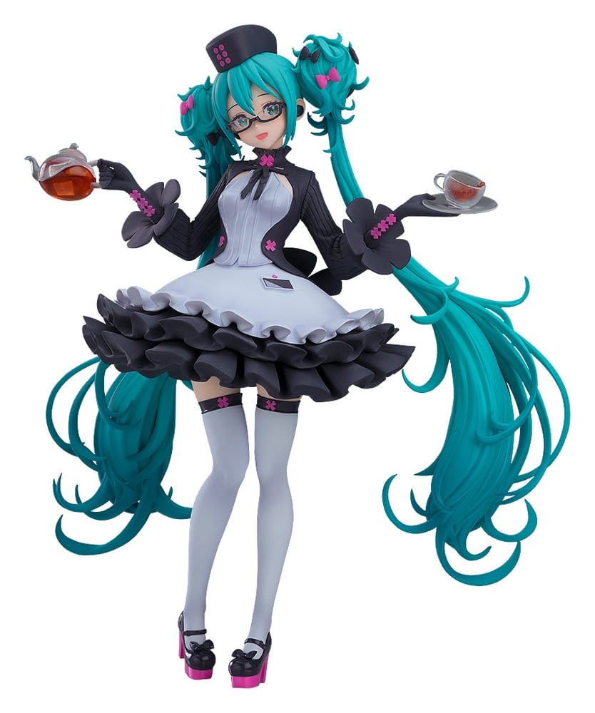 Character Vocal Series 01: Hatsune Miku Pop Up Parade Hatsune Miku: Glasses x Café Ver. 18 cm [3]