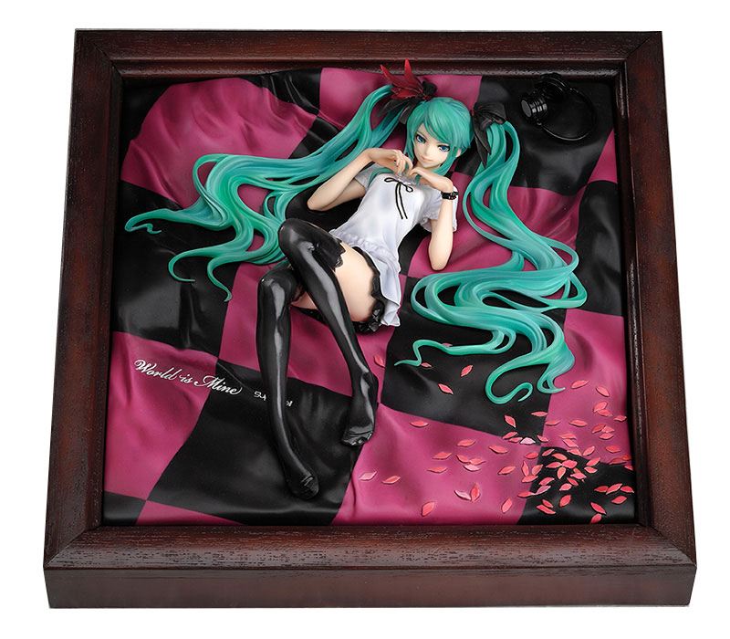 Character Vocal Series PVC Statue 1/8 Miku Hatsune World is Mine Brown Frame 22 cm