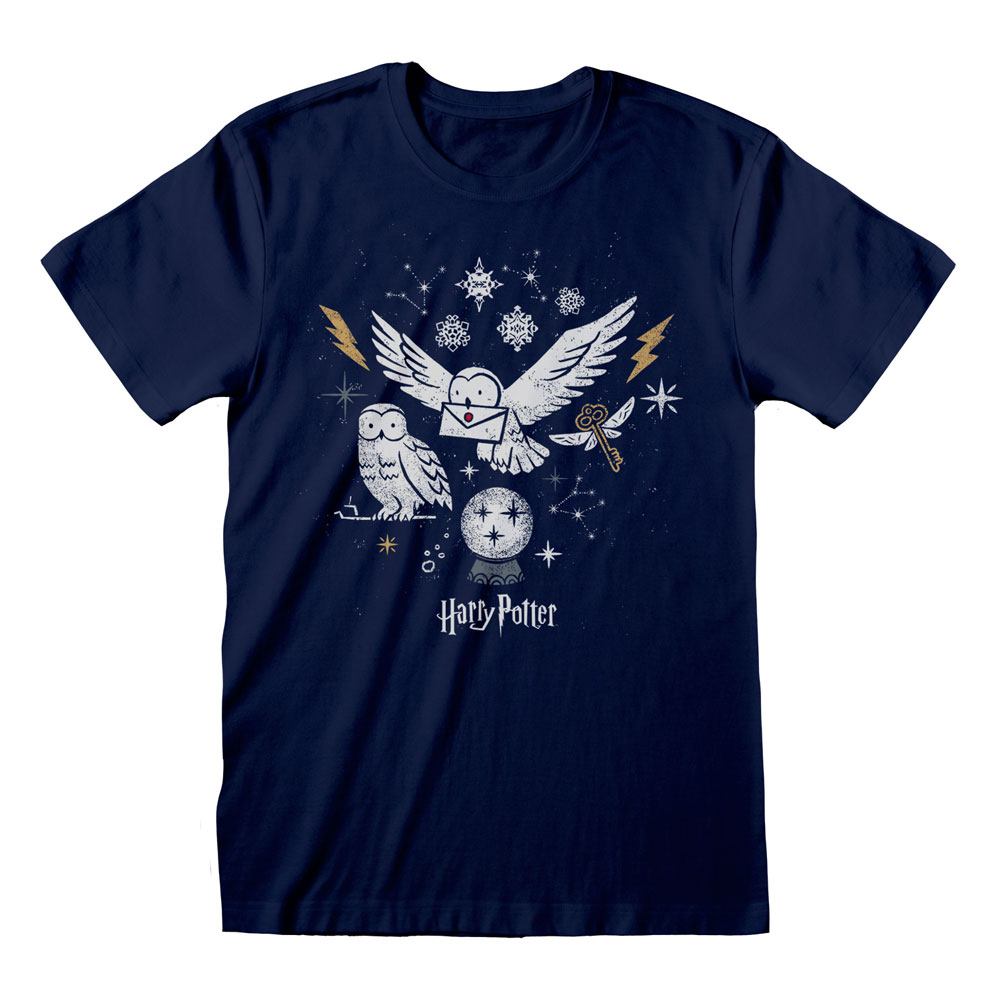 Harry Potter T-Shirt Christmas Owls Size M