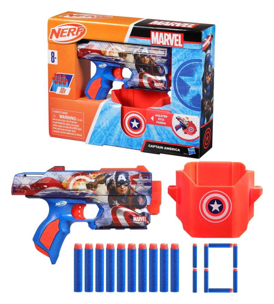 PRECOMENZI - Marvel NERF Dart Blaster Captain America