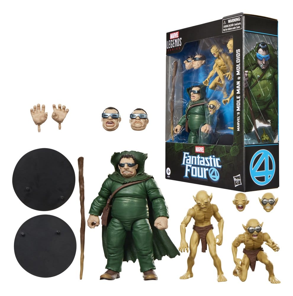 Fantastic Four Marvel Legends Action Figure 3-Pack Marvel's Mole Man & Moloids 15 cm [1]