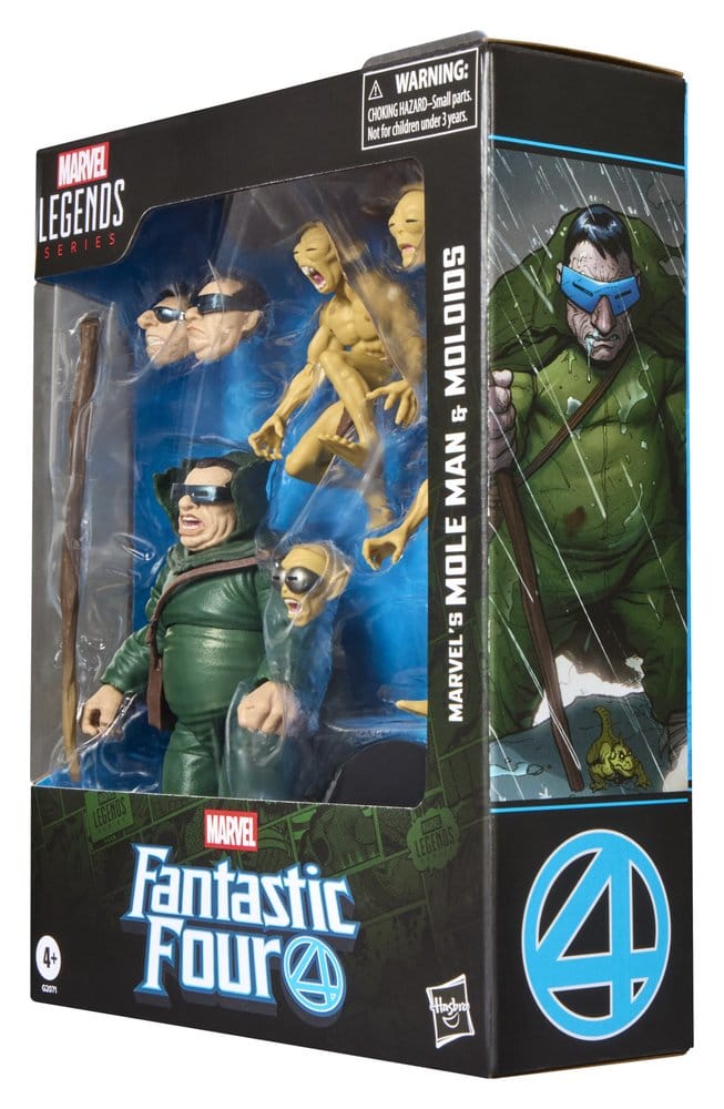Fantastic Four Marvel Legends Action Figure 3-Pack Marvel's Mole Man & Moloids 15 cm [4]