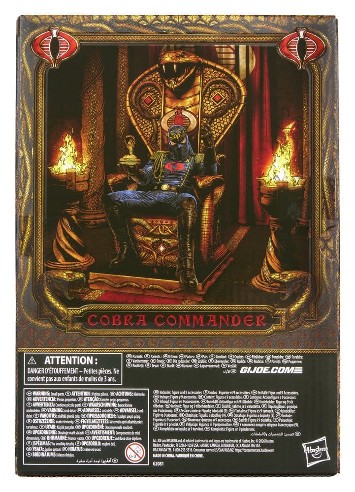 Jucarii - G.I. Joe Classified Series Action Figure Cobra Commander in Dress Uniform & Throne 15 cm