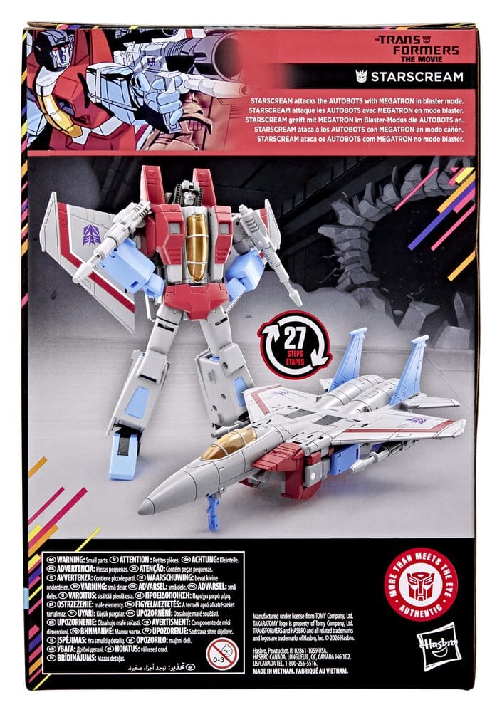 Jucarii - The Transformers: The Movie Studio Series Voyager Class Action Figure Starscream 17 cm