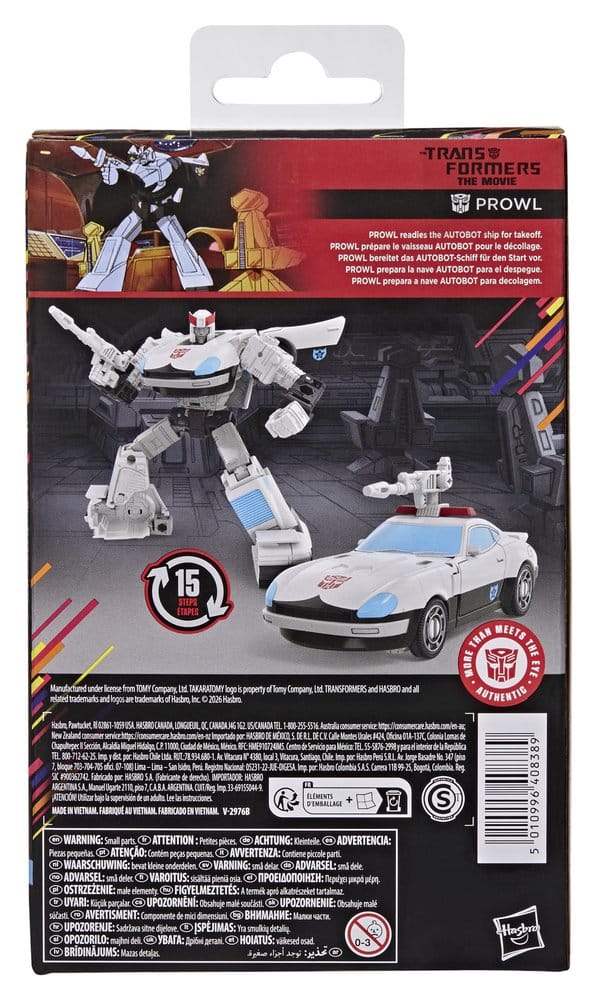 Jucarii - The Transformers: The Movie Studio Series Deluxe Class Action Figure Prowl 13 cm