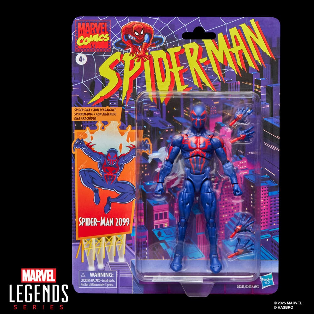 PRECOMENZI - Spider-Man Marvel Legends Retro Action Figure Spider-Man 2099 15 cm