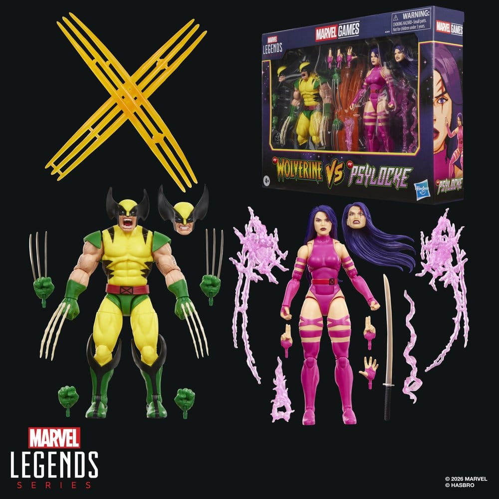 Marvel Games Marvel Legends Action Figure 2-Pack Wolverine & Psylocke 15 cm [9]