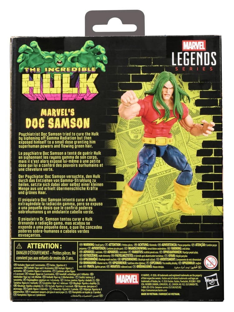 Jucarii - The Incredible Hulk Marvel Legends Action Figure Marvel's Doc Samson 15 cm