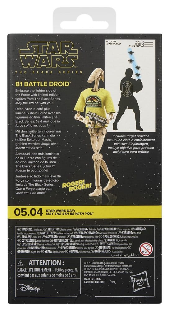PRECOMENZI - Star Wars Black Series Action Figure B1 Battle Droid May the 4th Be With You 15 cm