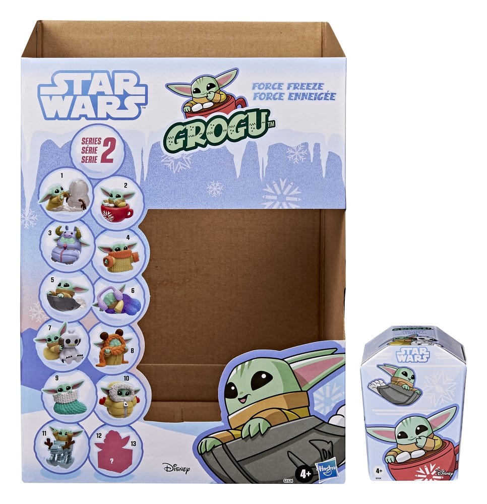 Star Wars Mini Figures 4 cm Grogu Force Freeze Series 2 Blind Box Display (24) [1]