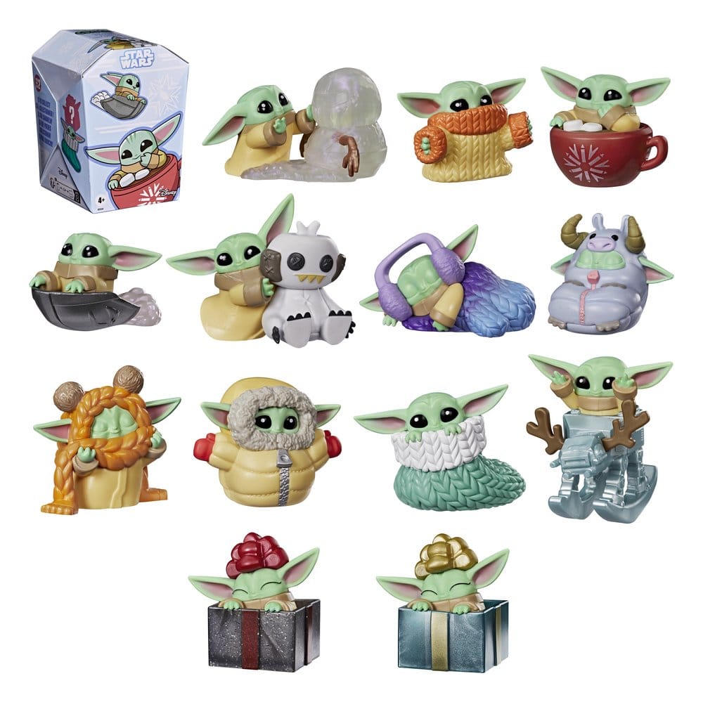 Star Wars Mini Figures 4 cm Grogu Force Freeze Series 2 Blind Box Display (24) [2]
