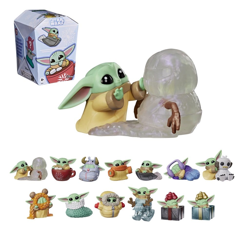 Star Wars Mini Figures 4 cm Grogu Force Freeze Series 2 Blind Box Display (24) [4]
