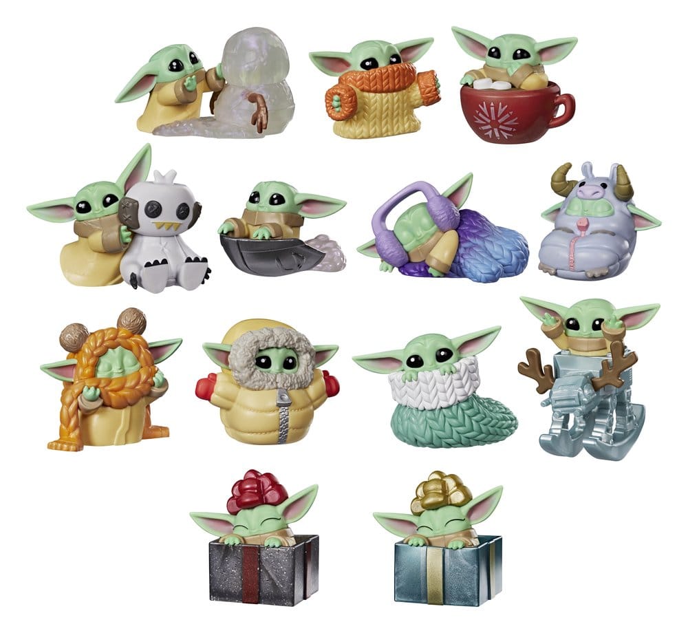 Star Wars Mini Figures 4 cm Grogu Force Freeze Series 2 Blind Box Display (24) [6]