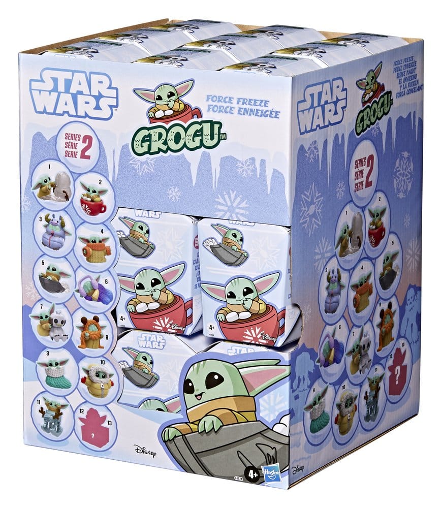 Star Wars Mini Figures 4 cm Grogu Force Freeze Series 2 Blind Box Display (24) [21]