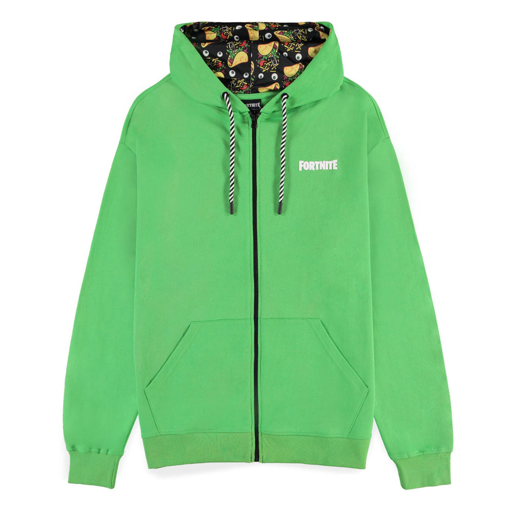 Fortnite Zipper Hoodie Taco Size XL